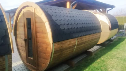 Sauna ogrodowa 320 cm typu beczka