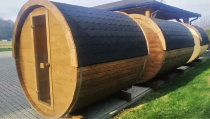 Sauna ogrodowa 230 cm typu beczka